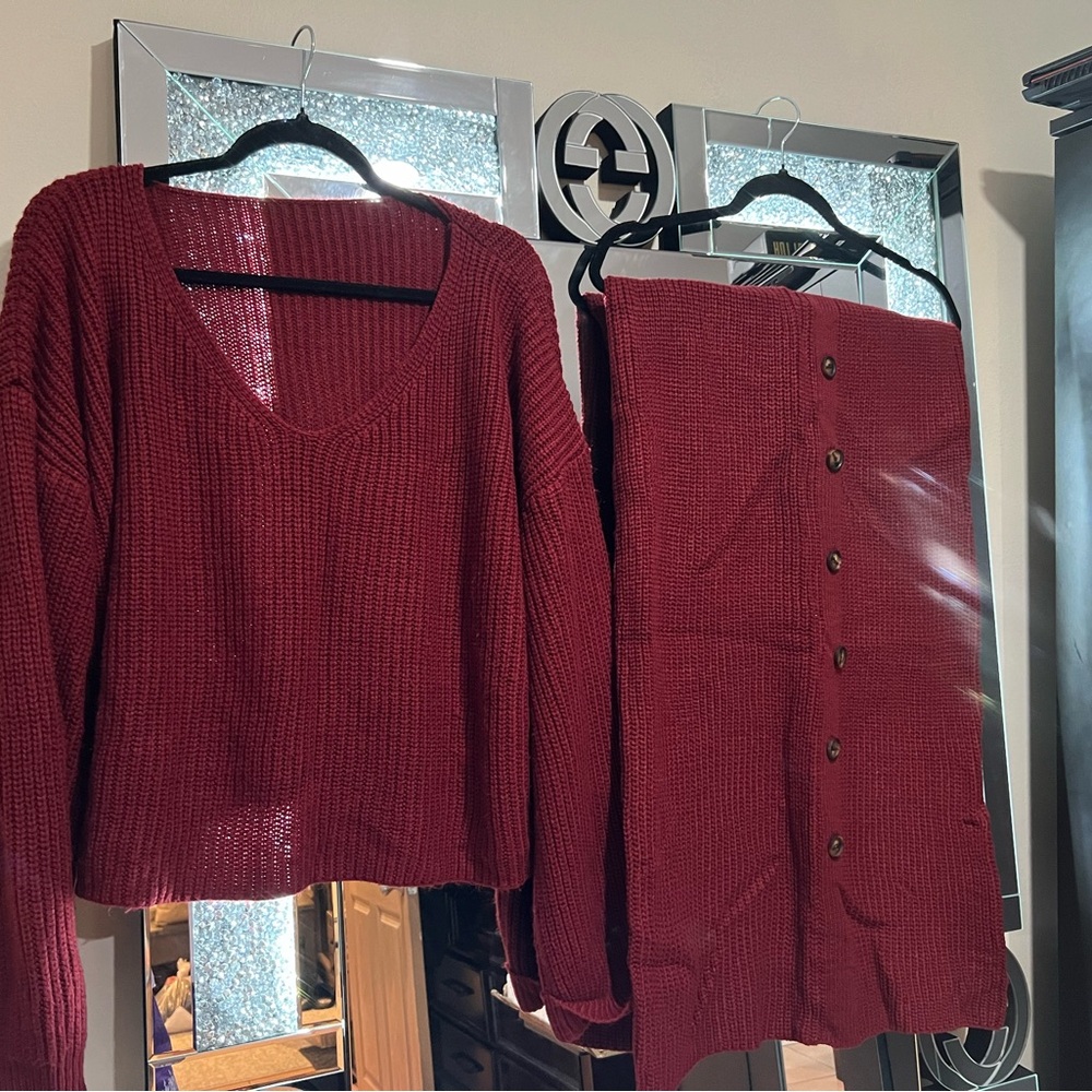 Shein sweather too and skirt size medium